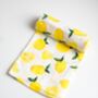 Lemon Cotton Muslin Swaddle Blanket, thumbnail 2 of 3