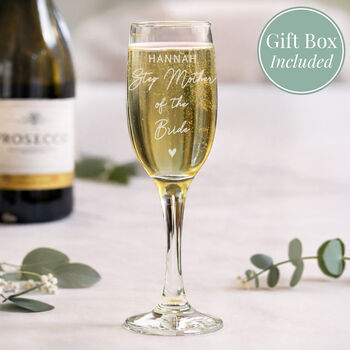 Bridal Party Gifts Personalised Wedding Flutes, 2 of 4