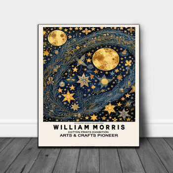 William Morris Night Sky Art Print, 2 of 5