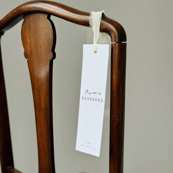 Personalised Wedding Reserved Seat Signs, 3 of 4