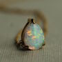 Opal Teardrop Pendant Necklace, thumbnail 1 of 7