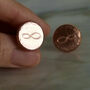 Bronze And Copper Infinity Cufflinks, thumbnail 3 of 6