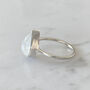 Large Statement Sterling Silver Teardrop Moonstone Ring, thumbnail 5 of 5
