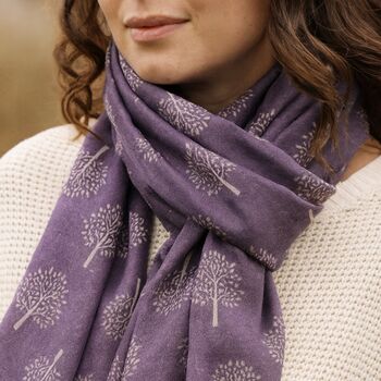 Teacher Thank You Mulberry Tree Scarf Gift Set With Appreciation Card, 3 of 8