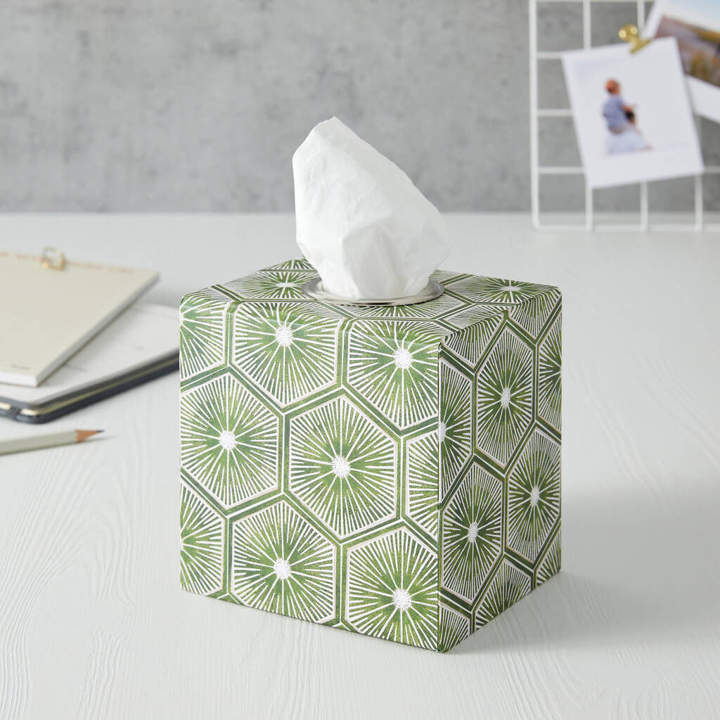 Green Tissue Box Cover Essentials, 1 of 6