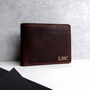 Personalised Men's Brown Leather Rfid Trifold Wallet, thumbnail 1 of 5