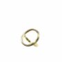 Irregular Circle Ring, Rose Or Gold Plated 925 Silver, thumbnail 6 of 10