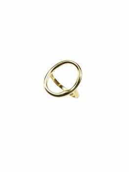 Irregular Circle Ring, Rose Or Gold Plated 925 Silver, 6 of 10