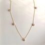Five Diamond Station Necklace, thumbnail 1 of 8