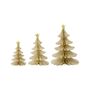 Ivory Paper Christmas Tree Decorations, thumbnail 2 of 4