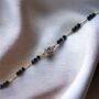 Asian Black Bead Round Zircon Nazar Mangalsutra Bracelet, thumbnail 3 of 6
