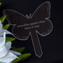 Personalised Butterfly Memorial Marker Plaque Ornament, thumbnail 5 of 5
