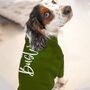 Personalised Dog Fleece In Forest Green, thumbnail 1 of 4