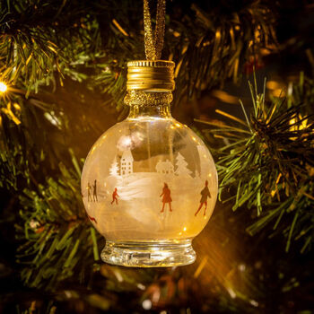 Set Of Six Snow Globe Gin Liqueur Baubles, 2 of 3
