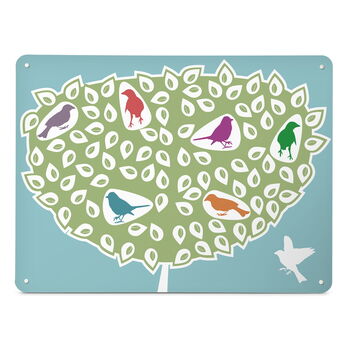 Birds In A Tree Design / Large Magnetic Notice Board, 3 of 11