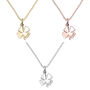 Lucky Silver Or Gold Four Leaf Clover Necklace, thumbnail 3 of 8