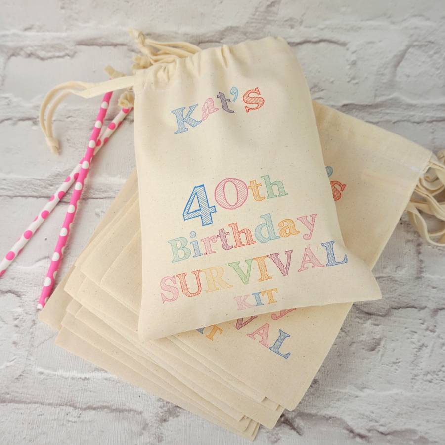 Personalised Survival Kit Bag By Tailored Chocolates and Gifts