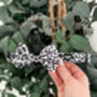 Snow Leopard Print Grey Pet Bow Tie, thumbnail 9 of 9