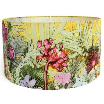 Tropical Sunshine, Exotic Yellow And Pink Lampshade, 3 of 5