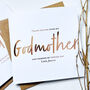 Godmother Christening Thank You Card | Be My Godmother, thumbnail 2 of 4