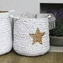 Set Of Luxury Gold Star Baskets, thumbnail 2 of 6