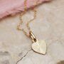 9ct Gold Starburst Heart Necklace, thumbnail 1 of 3