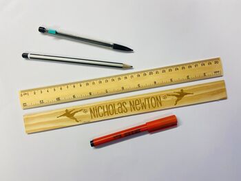 Personalised Football Wooden Ruler, 2 of 3