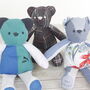 Memory Bear Keepsake Made From A Loved Ones Clothes, thumbnail 8 of 9