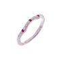 Eternity Ring Set With Ruby And Diamond, thumbnail 3 of 4