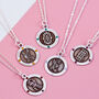 Decorative Sterling Silver Birthstone Initial Necklace, thumbnail 1 of 11