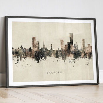 Salford Skyline Cityscape Art Print, 12 of 12
