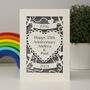 Personalised Papercut Silver Wedding Anniversary Card, thumbnail 1 of 2