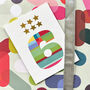 Mini Gold Star Number Six Card, thumbnail 1 of 5