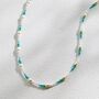 Turquoise Pearl Beaded Necklace, thumbnail 1 of 3