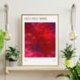 Ub40 Red Red Wine Abstract Song Painting Art Print, thumbnail 3 of 3