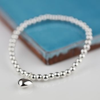 Personalised Silver Heart Friendship Bracelet, 4 of 6