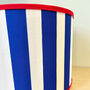 Carnival Lampshade In Bold Blue Stripe, thumbnail 2 of 5