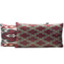 Citrus Tangerine Silk Ikat Pillow, thumbnail 6 of 6