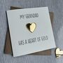 Grandad Heart Of Gold Father's Day Card, thumbnail 1 of 2