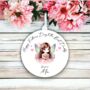 Personalised Cute Child Fairy Hearts Decoration, thumbnail 1 of 2