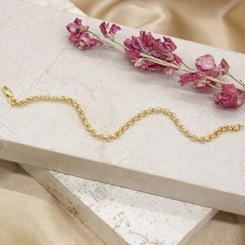 9ct Yellow Gold Belcher Chain Bracelet, 2 of 5