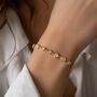 Multishape Bezel Tennis Bracelet In 16k Gold, thumbnail 1 of 6
