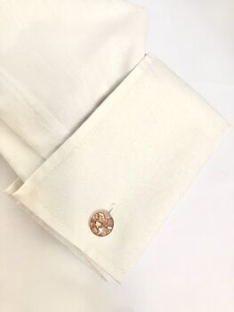Silver And Copper Cufflinks, 4 of 7