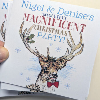 Personalised 'Christmas Party' Invitations, 7 of 7