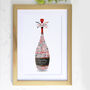 Personalised Ruby Anniversary Champagne Word Art, thumbnail 2 of 9