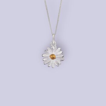 Tiny Daisy Necklace In Sterling Silver, 5 of 12