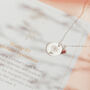 Personalised Birth Flower And Birthstone Necklace, thumbnail 1 of 6