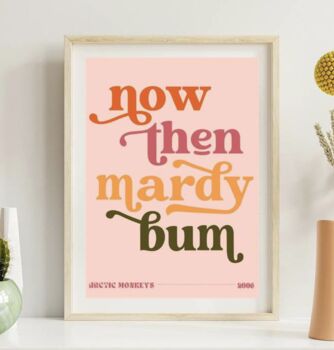 Mardy Bum Song Lyrics Print, 4 of 4