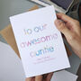 Awesome Auntie | Personalised Birthday Card, thumbnail 6 of 6