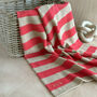 Personalised Cashmere Bold Stripe Baby Blanket, thumbnail 1 of 7